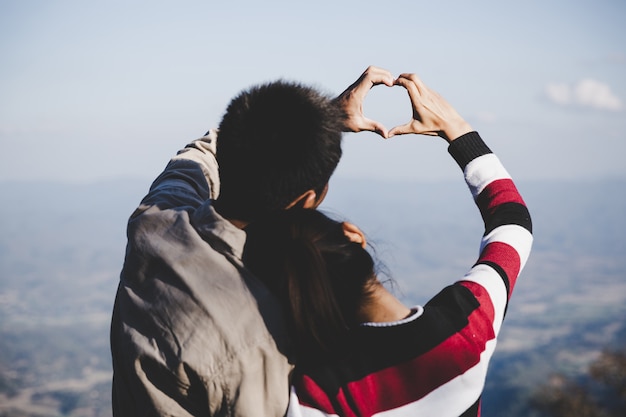 Free photo couple in love. focus on hands. lovers love concept.