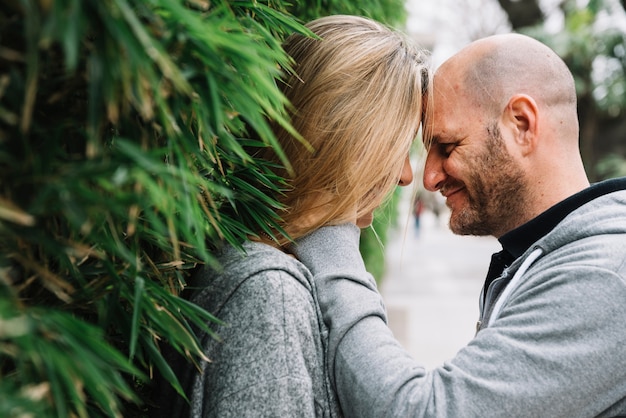 Free photo couple in love outdoors