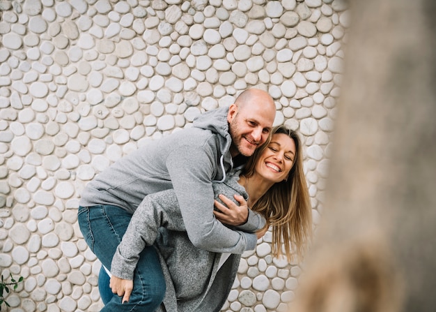 Free photo couple in love outdoors