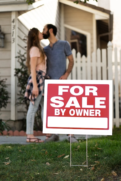 Couple moving in new house