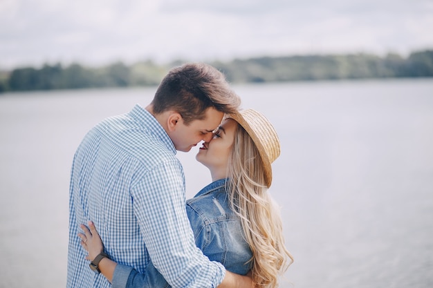 couple near water