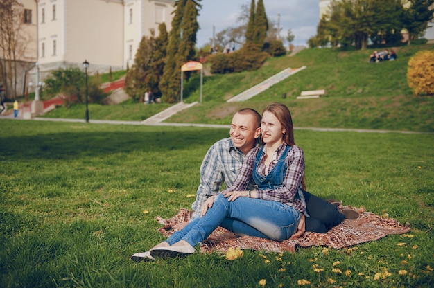 couple in a park