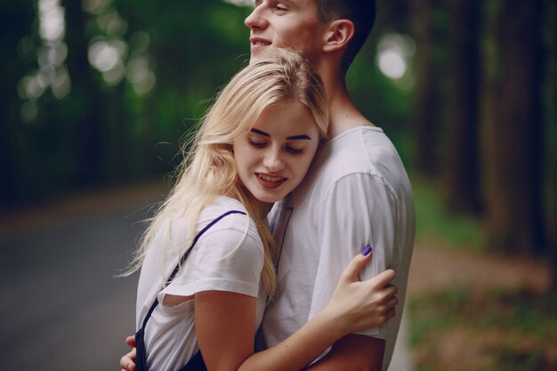 couple in a park