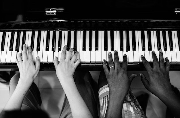 Couple playing and singing together