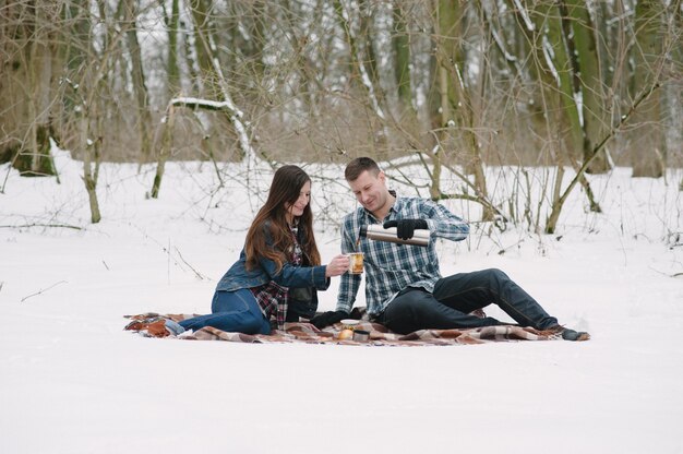 couple on snow