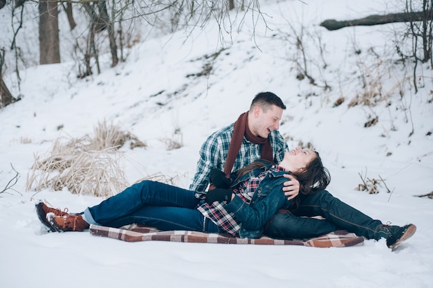 couple on snow