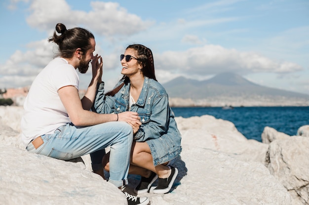 Couple and summer concept