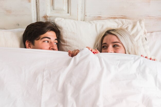 Couple on valentines day morning