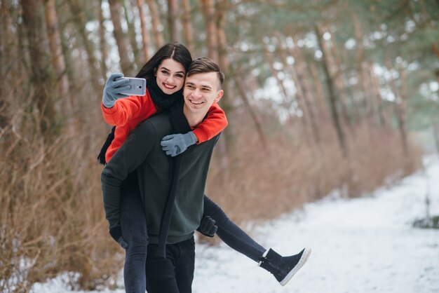 couple in winter