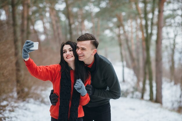 couple in winter