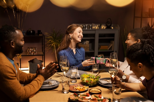 Couples celebrating birthday