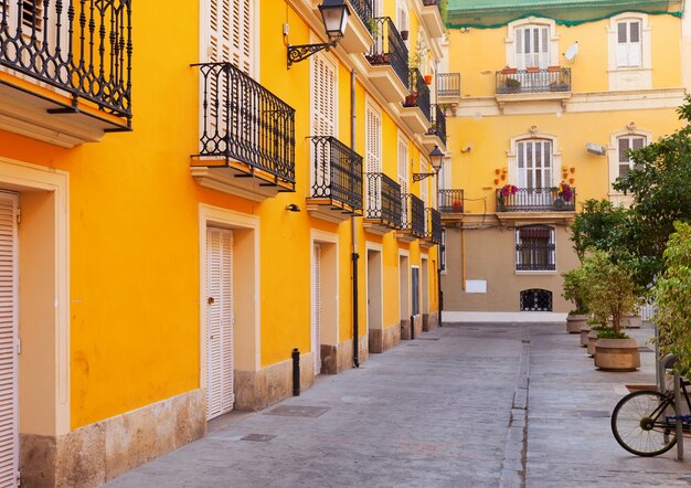 courtyard in spanish city. Valencia