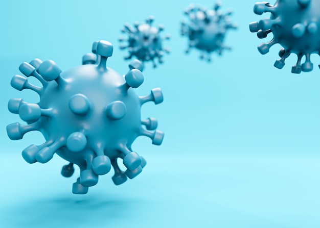 Covid virus 3d modeling