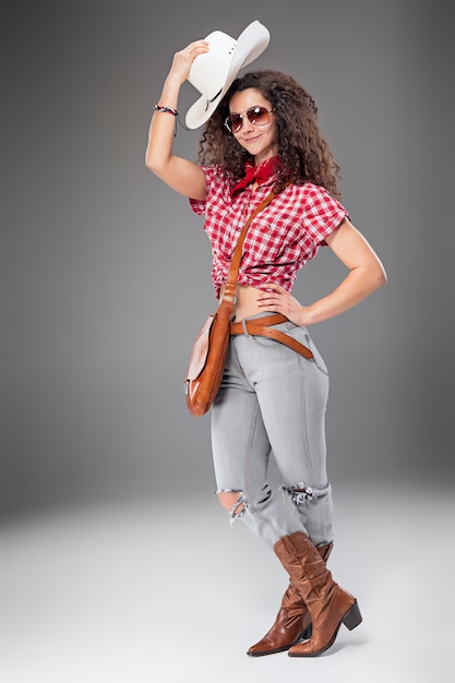 The cowgirl fashion woman