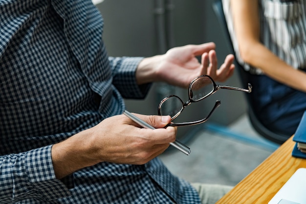 Free photo coworkers in a business meeting