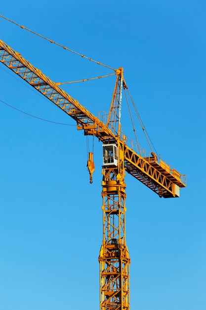 Free photo crane and blue sky