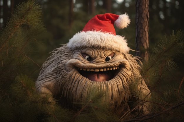 Free Photo cranky creature illustrating the grinch