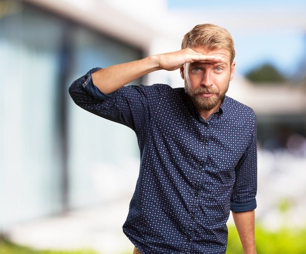 Free Photo crazy businessman worried expression