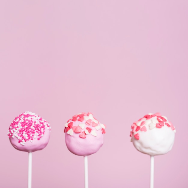 Free photo creative cake pop concept