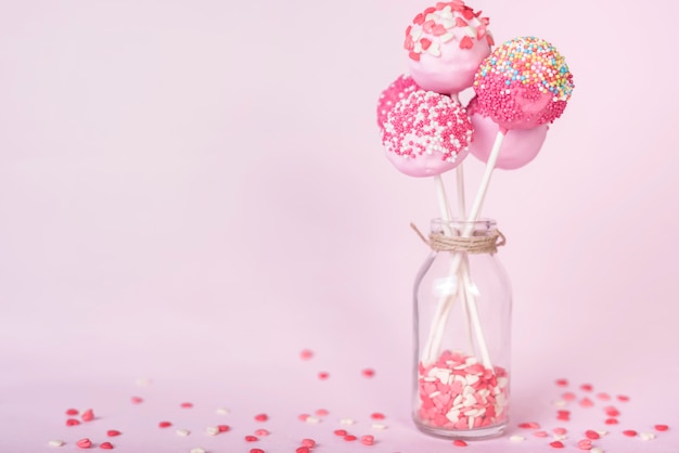 Free photo creative cake pop concept