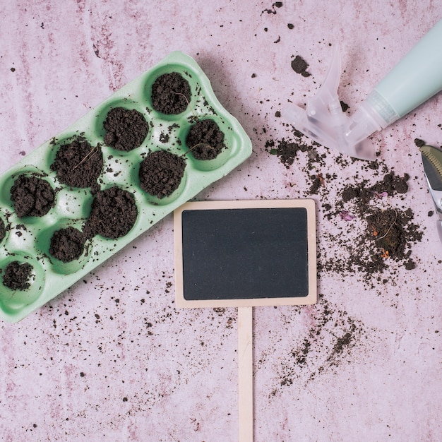 Free Photo creative flat lay gardening concept