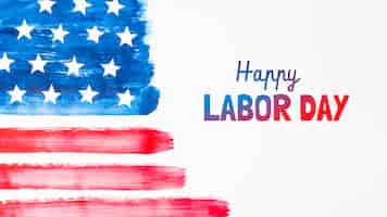 Free photo creative labor day banner composition