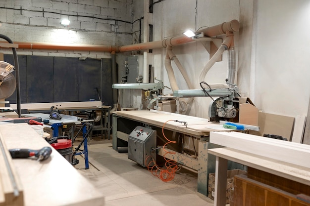 Free Photo creative man working in a woodshop