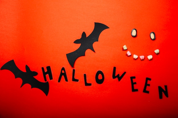 Free Photo creative sweet composition with halloween decor