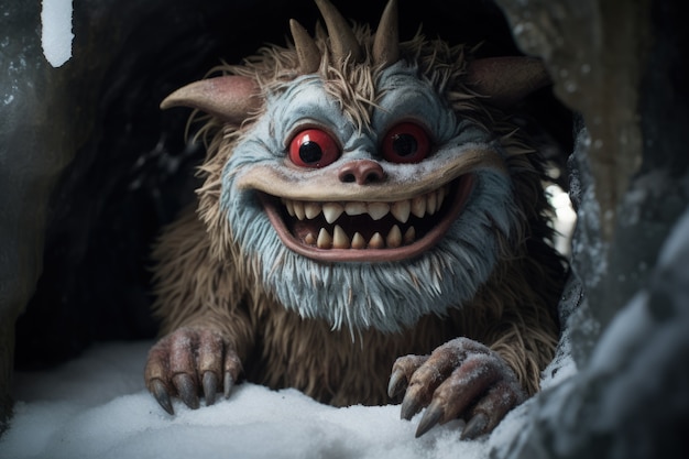 Free photo creature illustrating the grinch