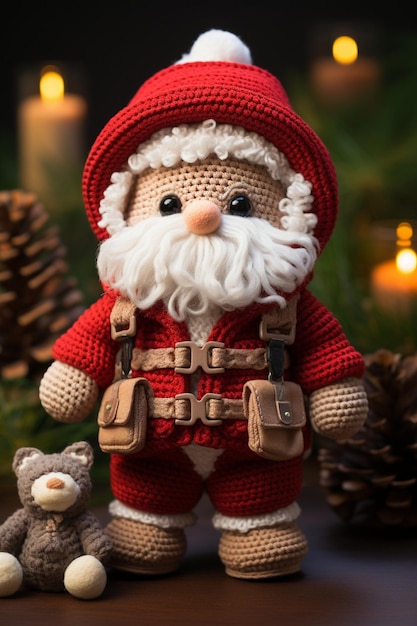 crochet christmas doll