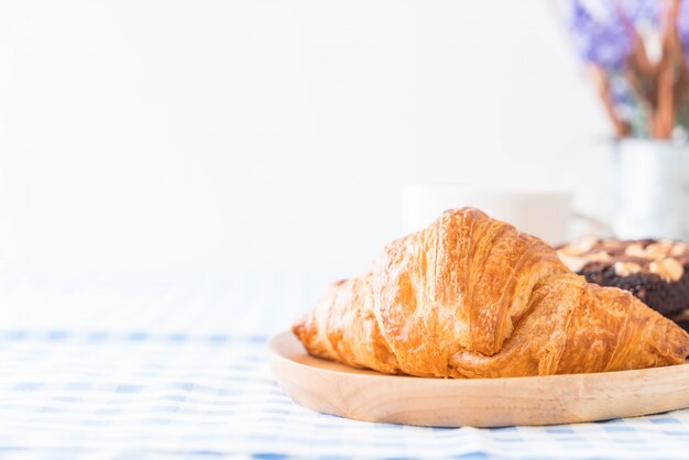 croissant and brownies