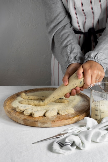 Croquette making with different delicious ingredients