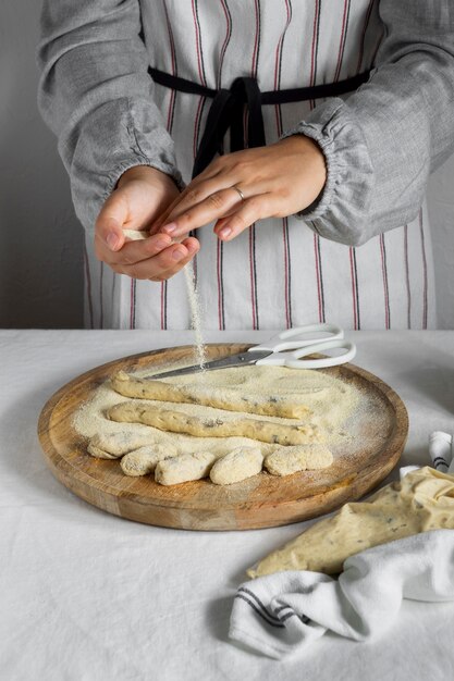 Croquette making with different delicious ingredients