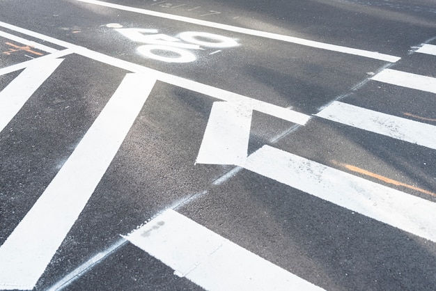 Crosswalks closeup 