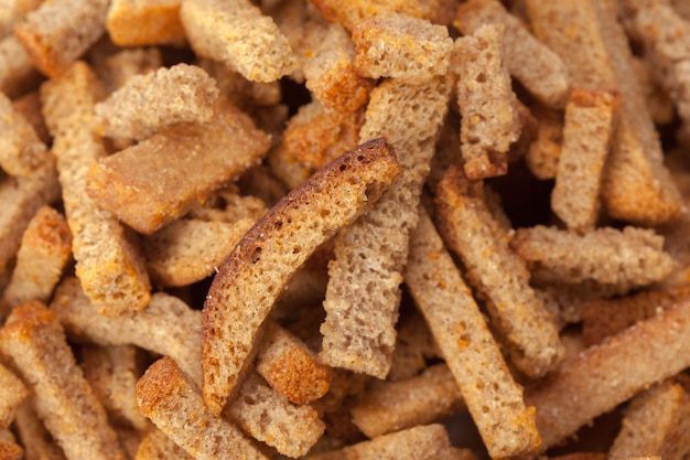 Free photo crumbs of bread croutons