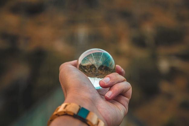 Free photo crystal ball shot