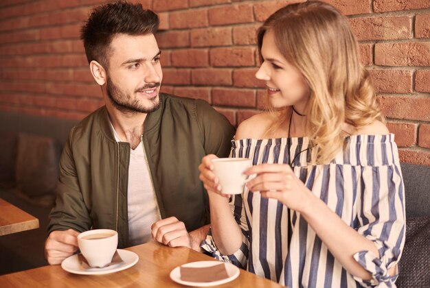 Cup of coffee with your partner