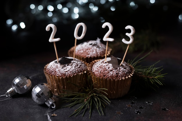 Cupcakes for celebrating the new year