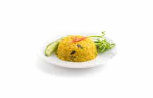 Free photo curry fried rice