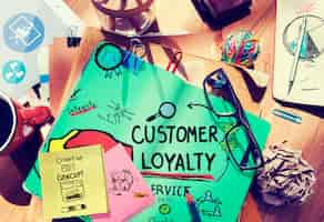 Free photo customer loyalty satisfaction support strategy service concept