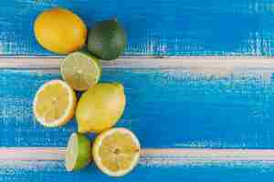 Free photo cut lemons and limes