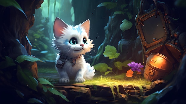 Free photo cute fantasy pet design