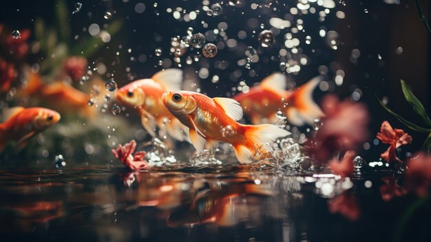 Cute fish underwater