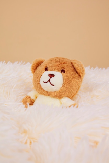 Free Photo cute and fluffy bear toys