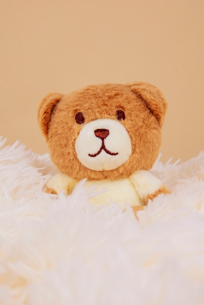 Free Photo cute and fluffy bear toys