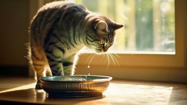 Cute furry cat indoors