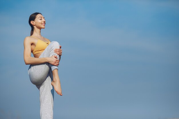 Cute girl training 