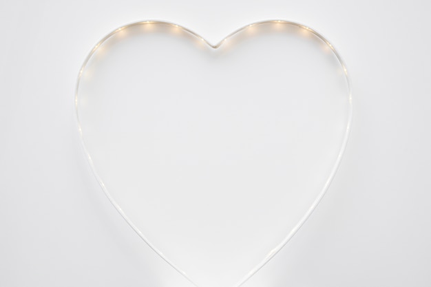 Free Photo cute heart with illumination