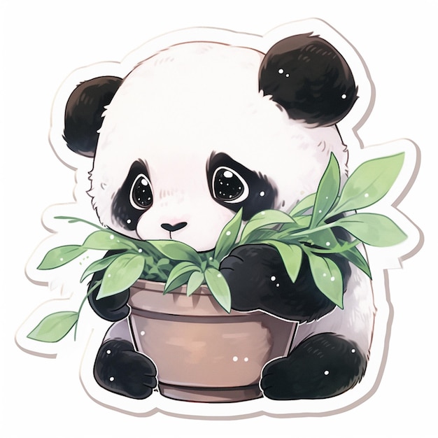 Free photo cute panda