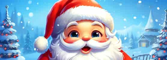 Free photo cute santa claus ai generated image